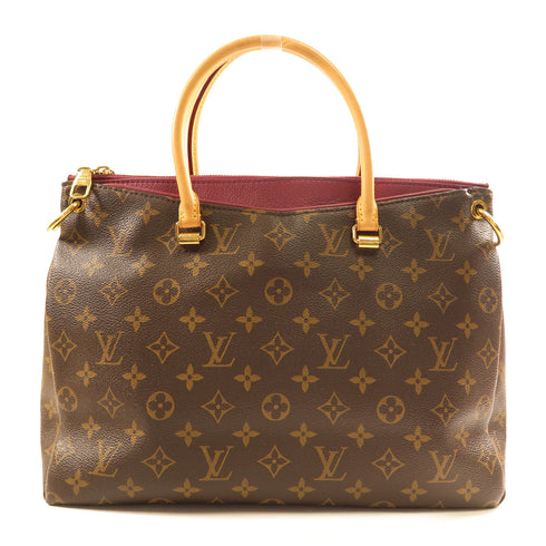 LOUIS VUITTON LV GHW Palas MM Shoulder Bag M41064 Monogram Brown