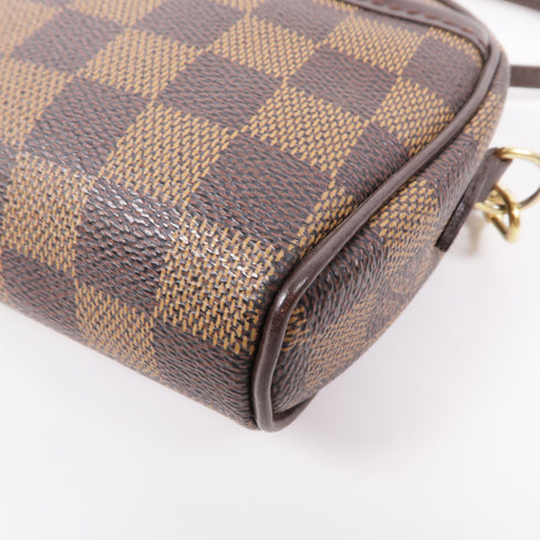 LOUIS VUITTON LV GHW Pochette Ipanema Shoulder Bag N51296 Damier Brown