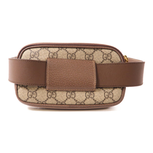 GUCCI GG Ophidia Belt Bag Coated Canvas Brown 519308