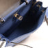 HERMES SHW Herbag PM 2Way Shoulder Bag Canvas C 7E Bleu Brighton 73 Bleu Saphir