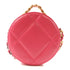 CHANEL CC 19 Round Bag 2 Way Shoulder Bag Chain Crossbody Leather Pink