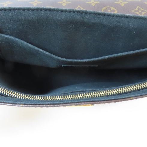 LOUIS VUITTON LV Saint Placide Chain Shoulder Bag M43714 Monogram Brown/Black