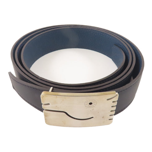 HERMES PHW A Cheval Belt Epsom Leather Nori