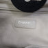 CHANEL CC SHW Deauville Tote Bag 2 Way Chain Shoulder Hand Bag Canvas Blue White
