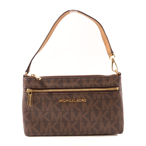 Michael Kors GHW Handbag Coated Canvas Brown