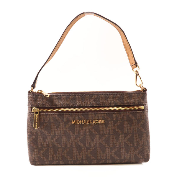 Michael Kors GHW Handbag Coated Canvas Brown
