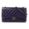 CHANEL CC SHW Large Classic Chain Shoulder Bag Lambskin Leather Purple