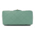 CHANEL Quilted CC GHW Mini Classic 17 Chain Shoulder Bag Lambskin Leather Green