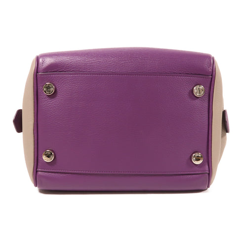 LOUIS VUITTON LV SHW Milaris Hand Bag Leather Purple/Grey