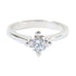 FINE JEWELRY 0.42ct Diamond Ring 18K White Gold US#6