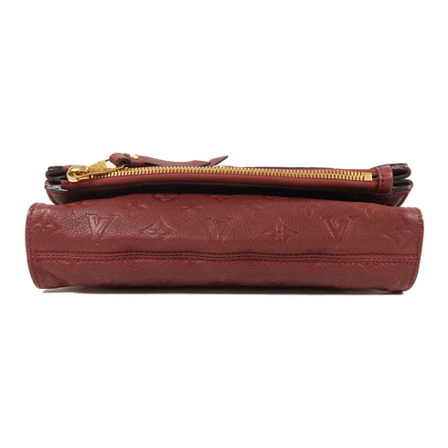 LOUIS VUITTON LV GHW Petillante Clutch Bag Pouch Monogram Empreinte Red