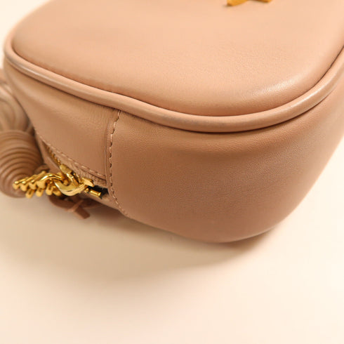 SAINT LAURENT YSL Shoulder Bag Calfskin Leather Pink