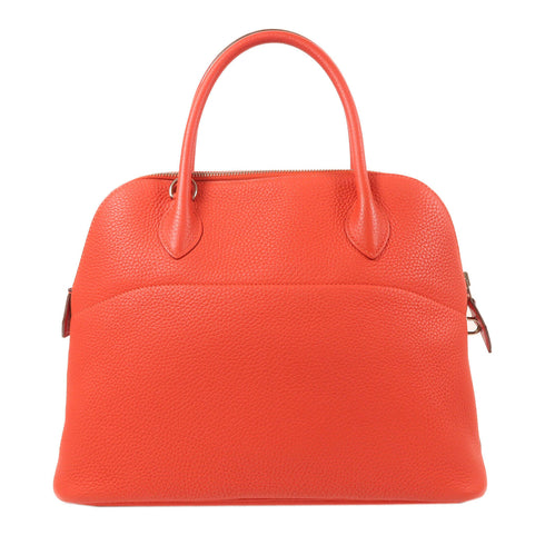 HERMES PHW Bolide 31 2 Way Bag Clemence Leather Red