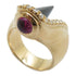 FINE JEWELRY Ruby Diamond Ring 18K Yellow Gold US#7.75
