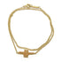 TIFFANY&CO T Two Double Chain Bracelet 18K Pink Gold