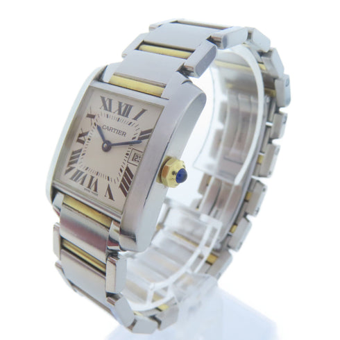 CARTIER Tank Francaise Quartz Watch W51012Q4 Stainless Steel/18K Yellow Gold