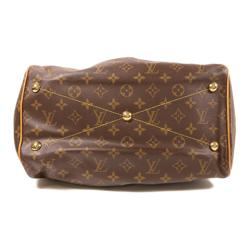 LOUIS VUITTON LV GHW Tivoli GM Shoulder Bag M40144 Monogram Brown v9