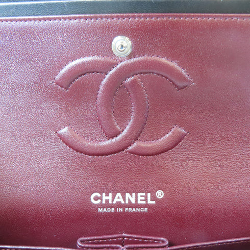 CHANEL Quilted CC SHW Classic Shoulder Handbag A01112 Lambskin Leather Black