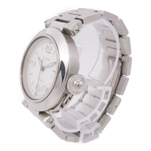 CARTIER Pasha C 2324 Automatic Watch Stainless Steel White