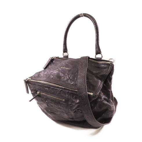 GIVENCHY SHW Pandora 2 Way Shoulder Bag Calfskin Leather Black