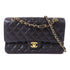 CHANEL CC GHW Classic 25 Chain Shoulder Bag A0112 Calfskin Leather Black