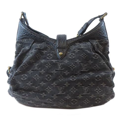 LOUIS VUITTON LV GHW Slightly XS Shoulder Handbag M95608 Monogram Denim Black
