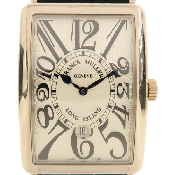 FRANCK MULLER Long Island 32mm Automatic Watch 1150 SC DT 18K White Gold Silver