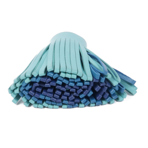 HERMES PHW Carmen Charm Swift Leather Blue/Cyan