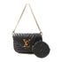 LOUIS VUITTON LV GHW New Wave 2 Way Bag M56461 Calfskin Leather Black v1