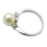 FINE JEWELRY Pearl Diamond Ring PT900 Platinum US#6.5
