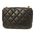 CHANEL CC GHW Chain Shoulder Bag AS3206 Lambskin Leather Black