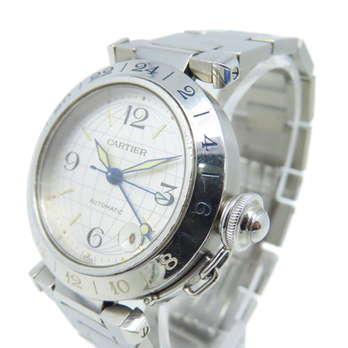 CARTIER Pasha de Cartier Automatic Watch 2377 Stainless Steel Silver Grey