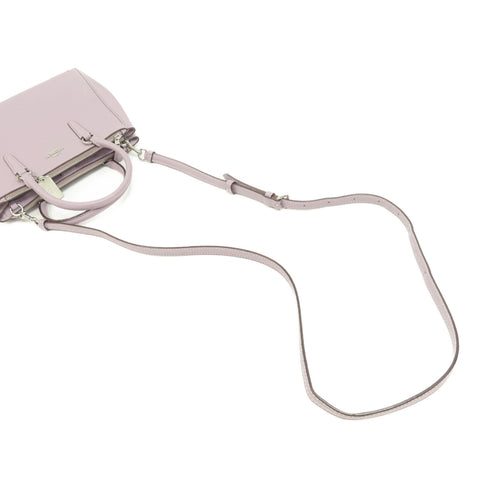 COACH SHW 2 Way Shoulder Bag Calfskin Leather Purple