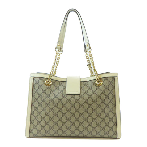 GUCCI GG GHW Shoulder Handbag 479197 PVC Coated Canvas Brown