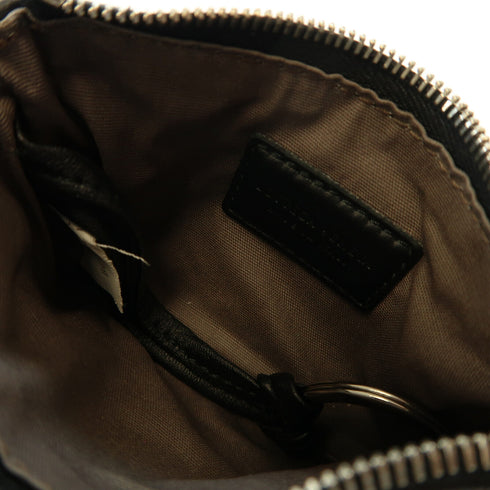 BOTTEGA VENETA BV SHW Coin Case Intrecciato Lambskin Leather Black