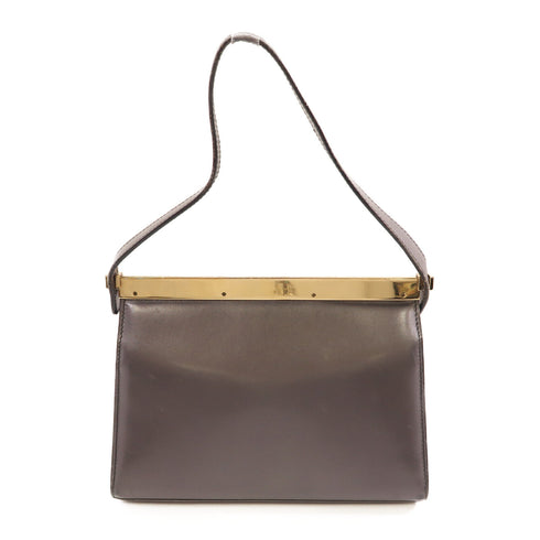 GUCCI GG GHW Handbag Calfskin Leather