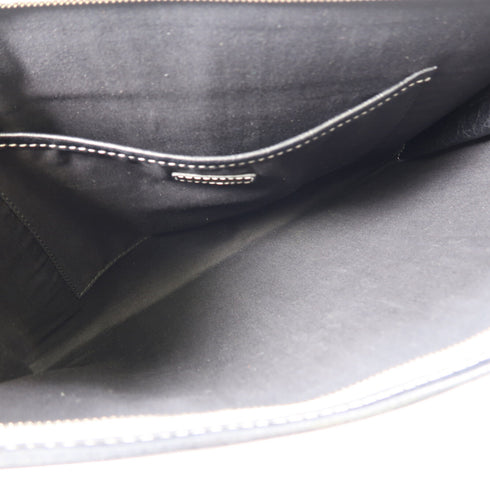 BALENCIAGA SHW Clutch 443658 Calfskin Leather Blue/Black/White