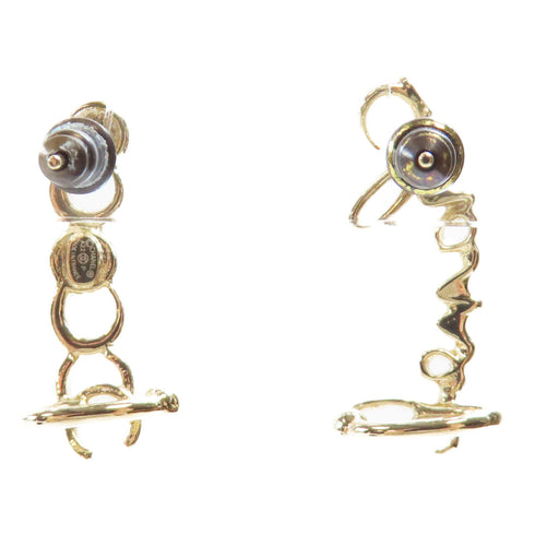 CHANEL CC Coco Earrings Metal Gold