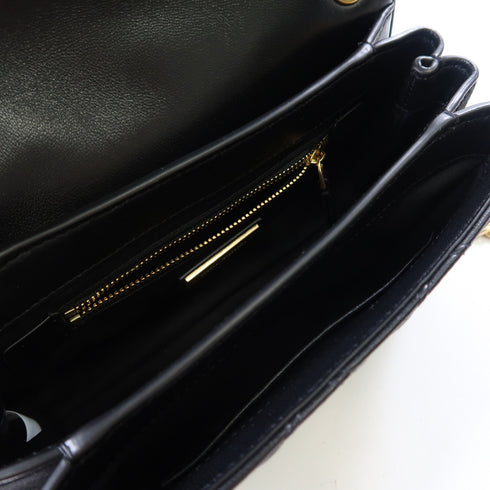 TORY BURCH GHW Small Fleming Soft Convertible Shoulder Bag 139060-001 Calfskin