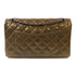 Chanel CC 2.55 Chain Shoulder Bag Patent leather Olive Green/Blue