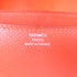 HERMES PHW Mini Constance Shoulder Crossbody Evercolor Leather Capucine Orange