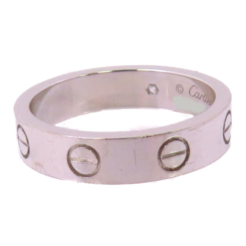 CARTIER Love Ring Precept #50 US#5.5 18K White Gold