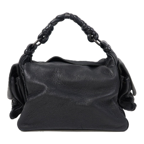 BOTTEGA VENETA BV Hand Bag Calfskin Leather Black