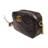 GUCCI GG Marmont Shoulder Bag Crossbody Calfskin Leather 448065 Black