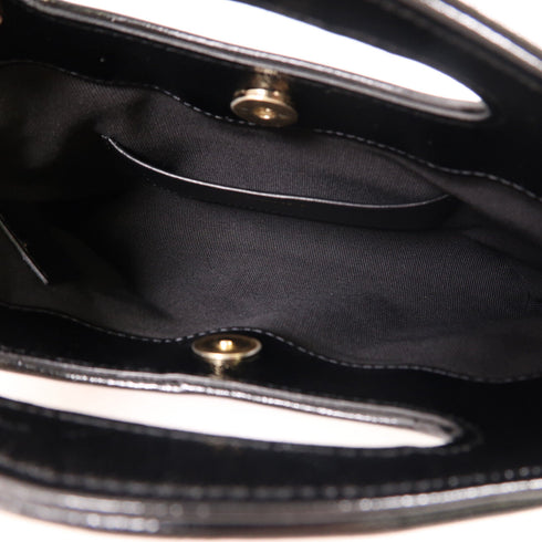 CHANEL CC Nano 31 2 Way Chain Shoulder Crossbody Handbag AP3656 Calfskin Black