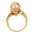 Jewelry 0.59ct Diamond Pearl Ring 18K White Gold US#8.25