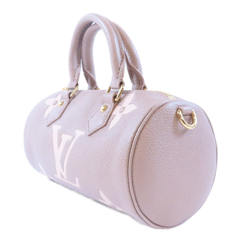 LOUIS VUITTON LV GHW Papillon BB 2way Shoulder M46031 Monogram Empreinte Beige