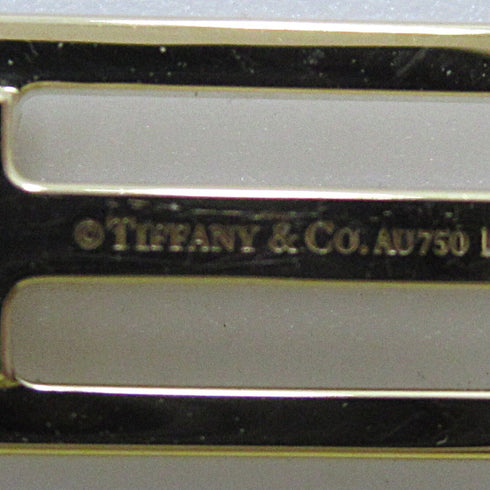 TIFFANY&CO T Open Vertical Diamond Necklace 18K Yellow Gold