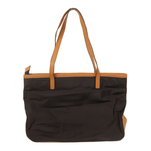 Michael Kors GHW Shoulder Bag Nylon Black/Brown