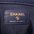 CHANEL CC GHW Clutch A81980 Canvas Navy/Gold